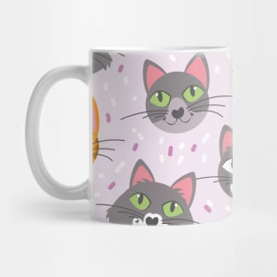Cats and kittens. Mug